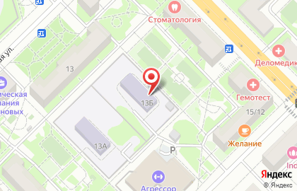 Детский сад Рябинка №21 комбинированного вида на Лётной улице на карте