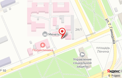 Киоск хлебобулочных изделий на проспекте Ленина на карте
