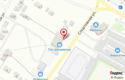 Магазин Фруктовый сад на Спортивной улице на карте