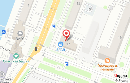 Сеть супермаркетов Spar на Воскресенском проспекте на карте