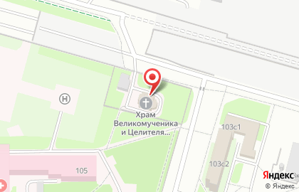 Храм во имя великомученика и целителя Пантелеймона на карте