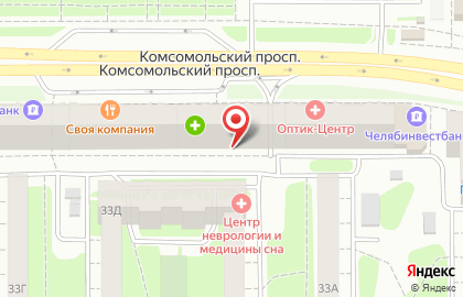 Салон оптики Оптик-Центр на Комсомольском проспекте, 33 на карте