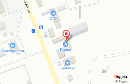 Торговая компания Кровлекс на Заводской улице на карте