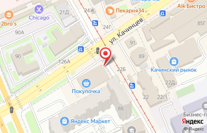 Супермаркет Покупочка в Дзержинском районе на карте