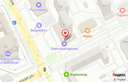 Супермаркет Кировский на улице Бебеля, 130 на карте
