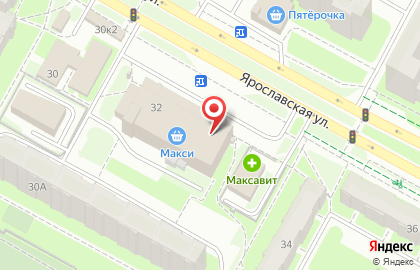 Химчистка сеть приемных пунктов на Ярославской улице на карте
