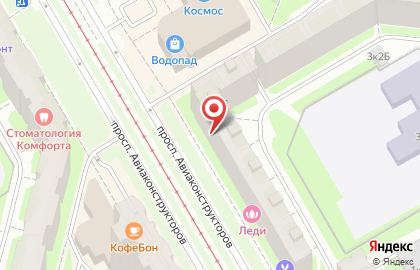Магазин продуктов из Казахстана Алтынкум на проспекте Авиаконструкторов на карте