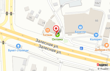 Ломбард Финансист на Залесной улице на карте