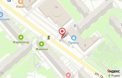 Магазин по продаже фруктов и овощей в Железнодорожном районе на карте