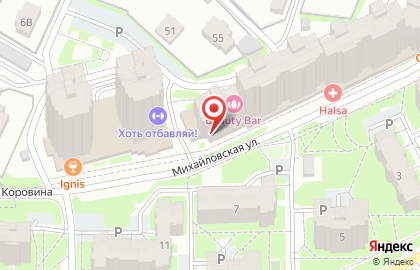 Магазин разливного пива Пивной Остров на Михайловской улице на карте
