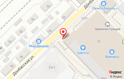 Фирменный магазин Profil Doors на Донбасской улице на карте