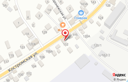 Цветочная лавка M Flowers на Костромской улице на карте