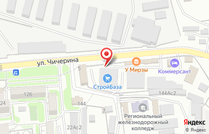 Магазин СтройБаза на улице Чичерина на карте