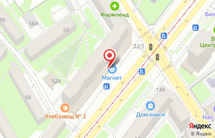 Супермаркет Магнит в Вахитовском районе на карте