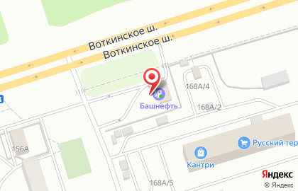 АЗС Башнефть в Устиновском районе на карте