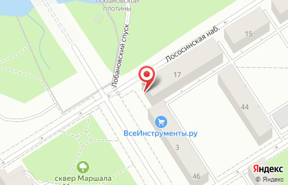 Магазин косметики для волос Krasotka на Лососинской набережной на карте