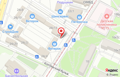 Магазин Окраина в Москве на карте