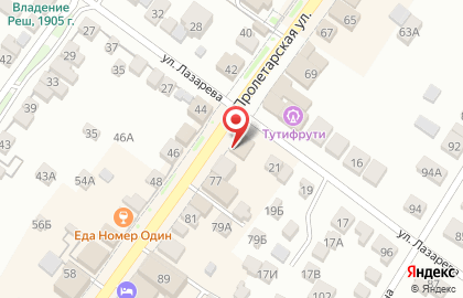Мебельный салон Престиж на Пролетарской улице на карте