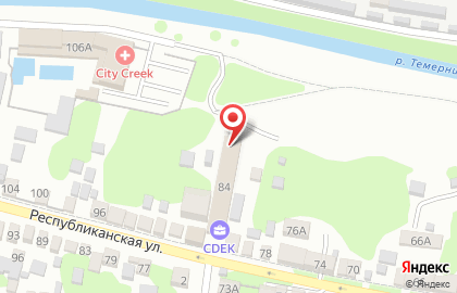 Служба экспресс-доставки Сдэк на Республиканской улице на карте