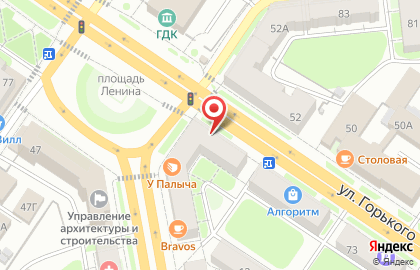 Магазин мясной продукции Индейкин Дом на улице Горького на карте
