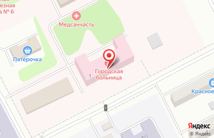 Районная больница №1 в Челябинске на карте