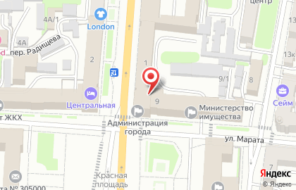 Комитет финансов Администрация г. Курска на карте