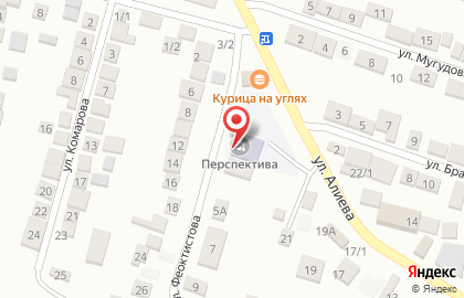Гимназия Перспектива на улице Феоктистова на карте
