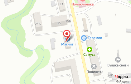 Супермаркет Магнит в Северске на карте