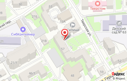 Жилище на Тверской улице на карте
