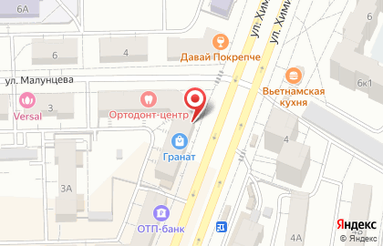 Магазин фруктов и овощей в Советском районе на карте