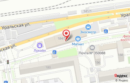 Клуба боевых искусств Tornado на Уральской улице на карте
