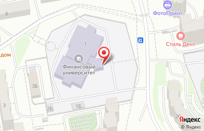 Финансовый университет при Правительстве РФ на улице Тихонравова на карте