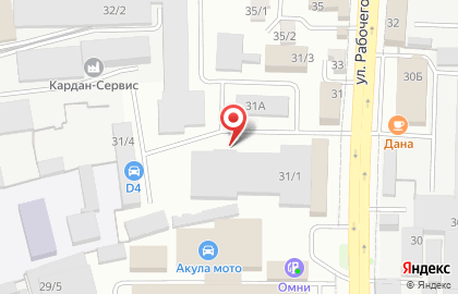 Автосервис Восток на улице Рабочего Штаба на карте
