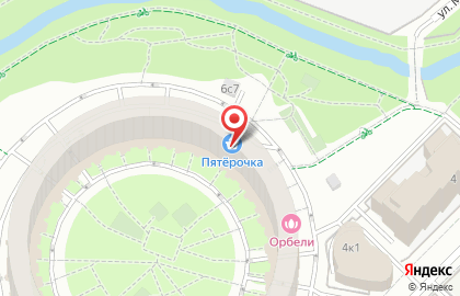 Супермаркет Пятёрочка в Москве на карте