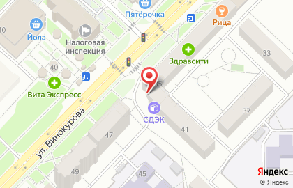 Служба доставки DPD на улице Винокурова на карте