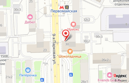 Акционерный коммерческий банк Трансстройбанк на 9-й Парковой улице на карте