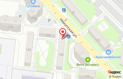 Аптека Будь здоров на Никитской улице на карте