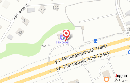Таиф-нк азс на Школьной улице на карте