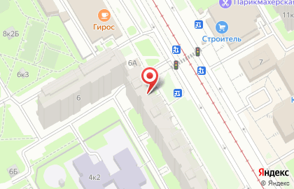 Багетная мастерская Ленбагет на проспекте Авиаконструкторов на карте