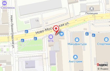 Магазин салютов Большой праздник на Ново-Московской улице на карте