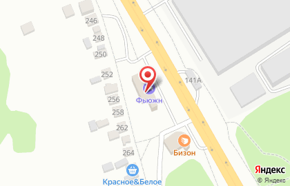 Отель Фьюжен на Волчанской улице на карте