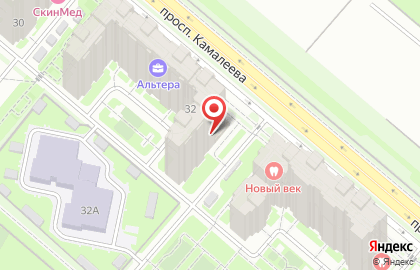 Кондитерская-кофейня Angel Love на проспекте Альберта Камалеева на карте