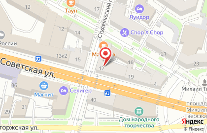 Туроператор Pac Group на Советской улице на карте