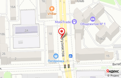 Чайкофъ на улице Энтузиастов на карте