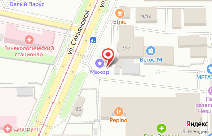 Кафе Мажор в Октябрьском районе на карте