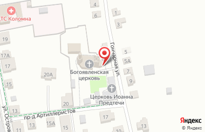 Богоявленский храм в Москве на карте