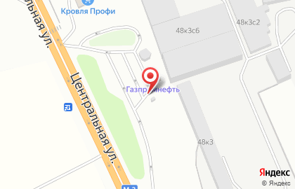 АЗС Газпромнефть на Центральной улице на карте