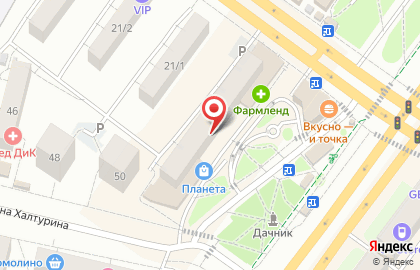 Магазин Добрый День на проспекте Октября, 21 на карте