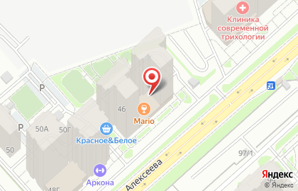 Гостиница квартирного типа Krasroom на улице Алексеева на карте