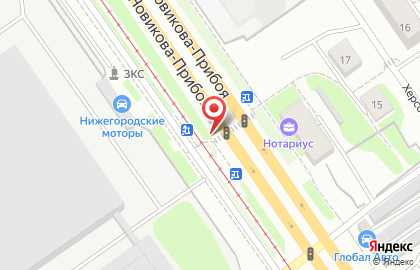 Указатель системы городского ориентирования №6717 по ул.Новикова-Прибоя, д.13 р на карте